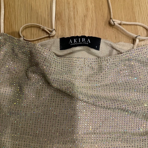 Rhinestone crop top and matching skort - Picture 3 of 5